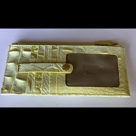 SOLD OUT, Brahmin, Sunbeam Neon Yellow Slim Credit Card Wallet, NWOT’s - Picture 2 of 12